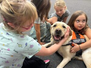 Girls With A Therapy Dog