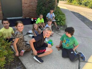 Group Of Kids Playing Together